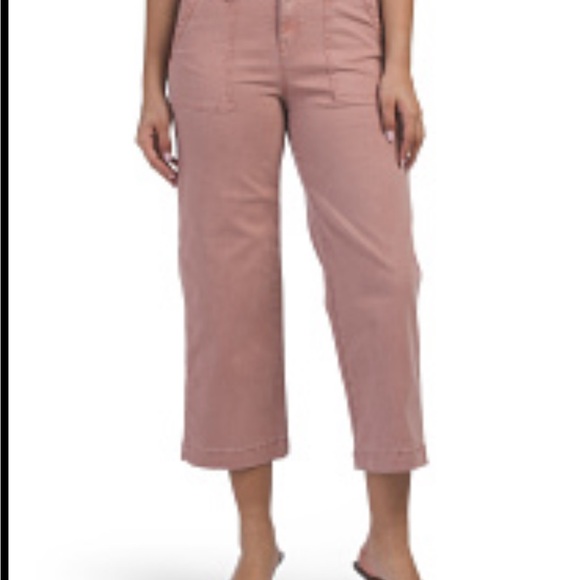 Pink Cropped Pants | Nicole Miller | Sz 14 - Picture 1 of 10
